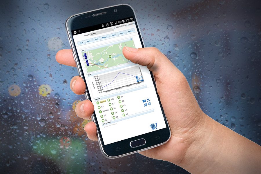 Varsling og app for smartmodul til Vossatrauet